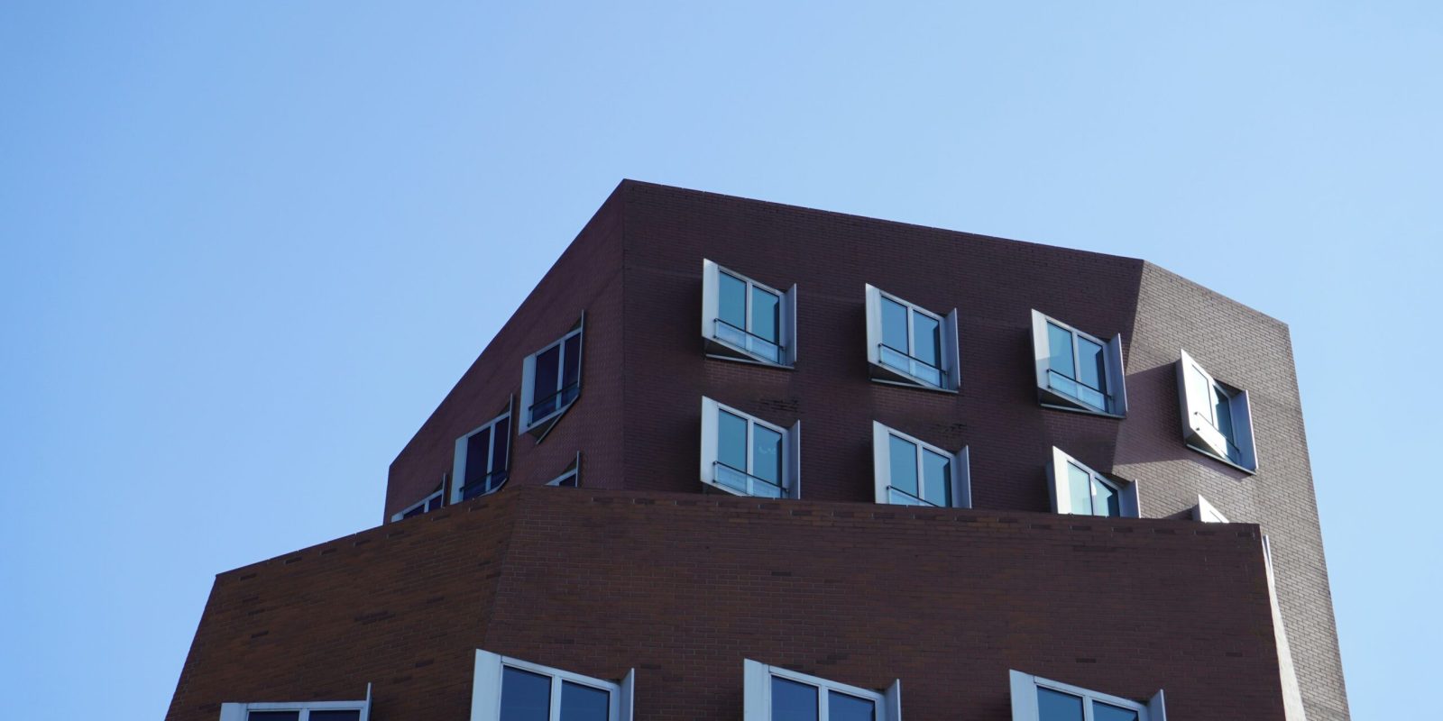 a building with many windows